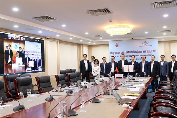 Cuộc họp trực tuyến cấp Bộ trưởng Đối thoại Chính sách Môi trường Việt Nam - Nhật Bản lần thứ 6